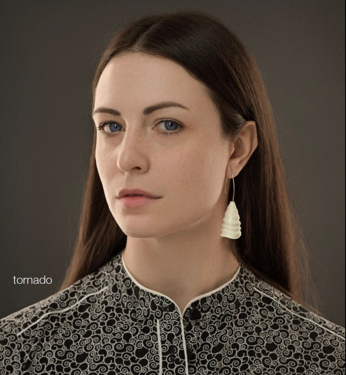 Buy Tornado Earring Pair | Limited Edition Porcelain & Silver