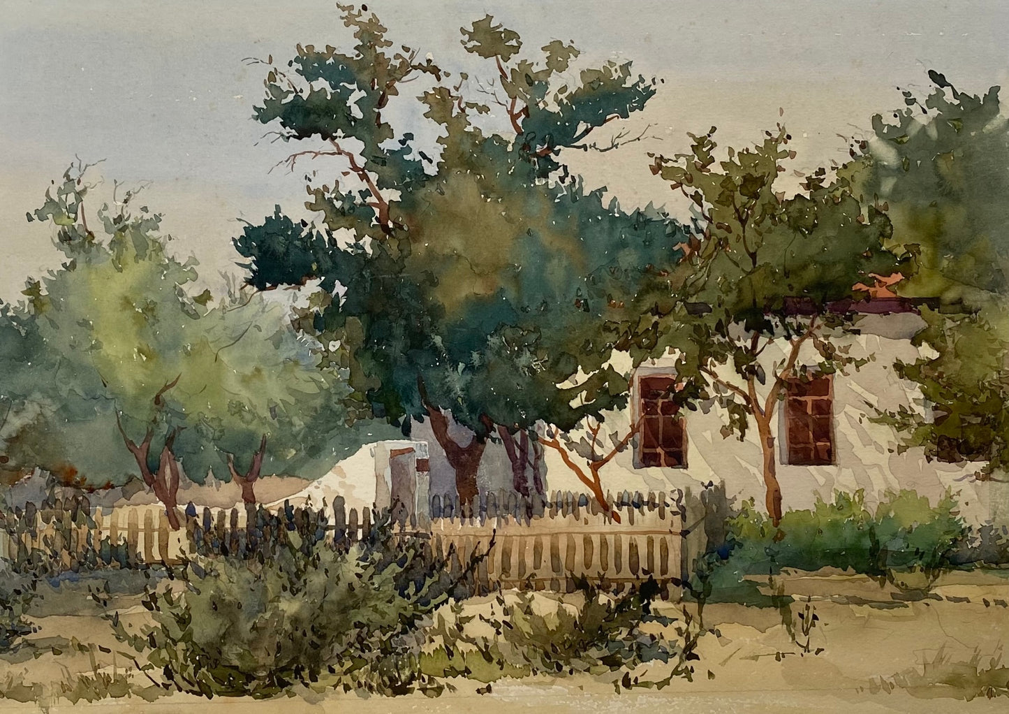 Георгій Миколайович Вербицький. 1920-2011. «Музей Шевченка у Форті Шевченка». 1962 рік створення. Папір. Акварель. 21/29 см.