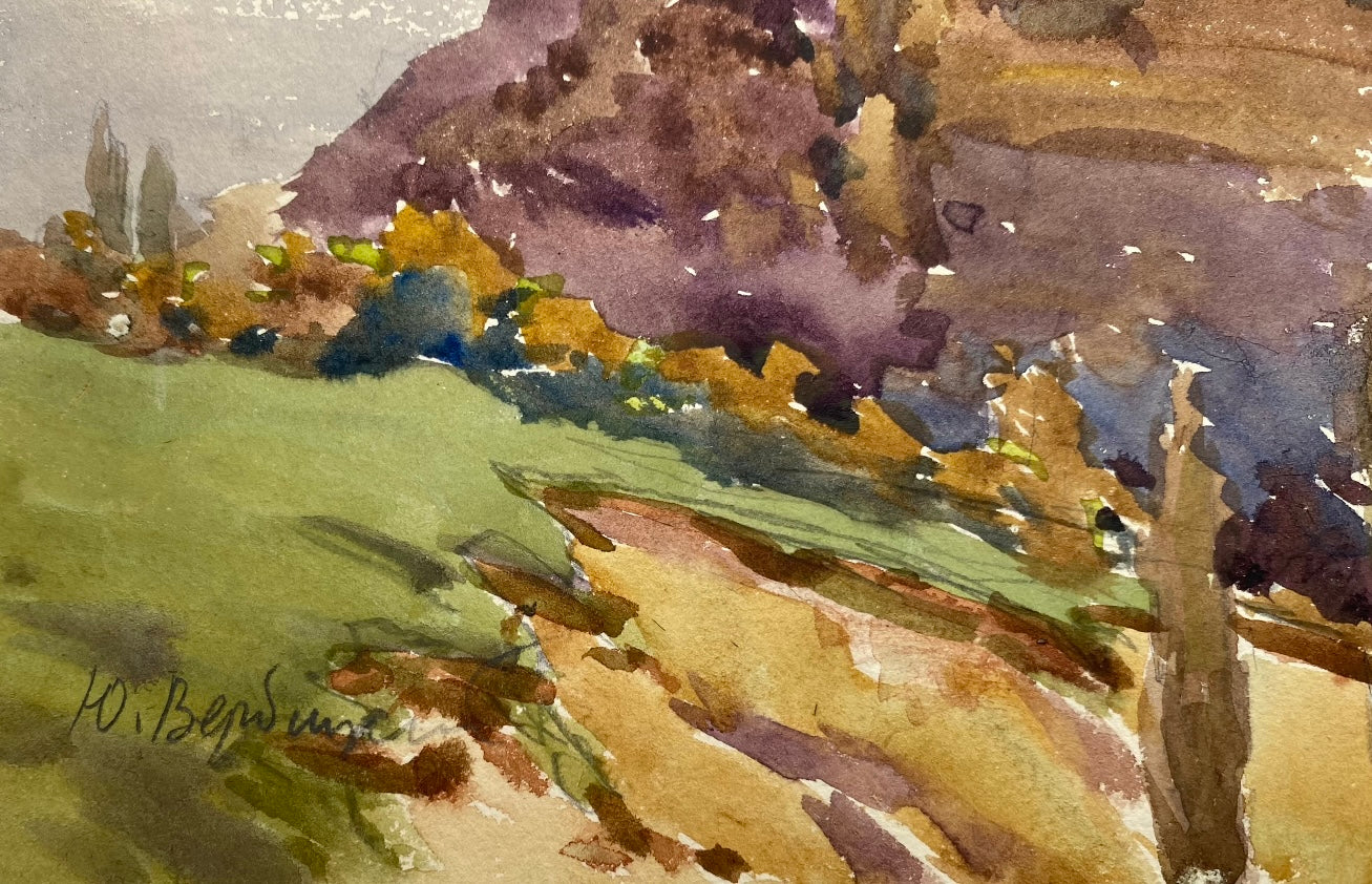 “Mountain Tarasova” 1962 yr. Watercolour. Heorhiy Verbicki. Kept in the Shevchenko National Museum.