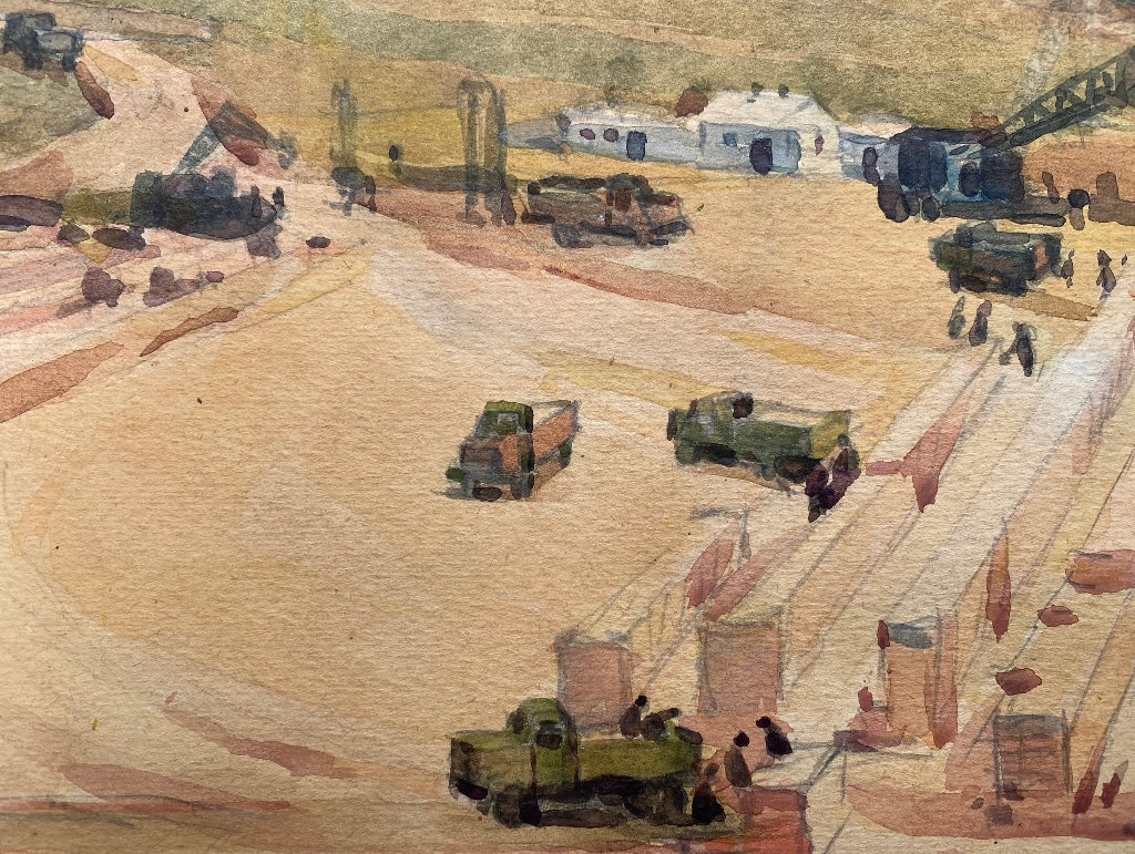 “Fort Shevchenko, day” 1962 yr. Watercolour. Heorhiy Verbicki. Kept in the Shevchenko National Museum.