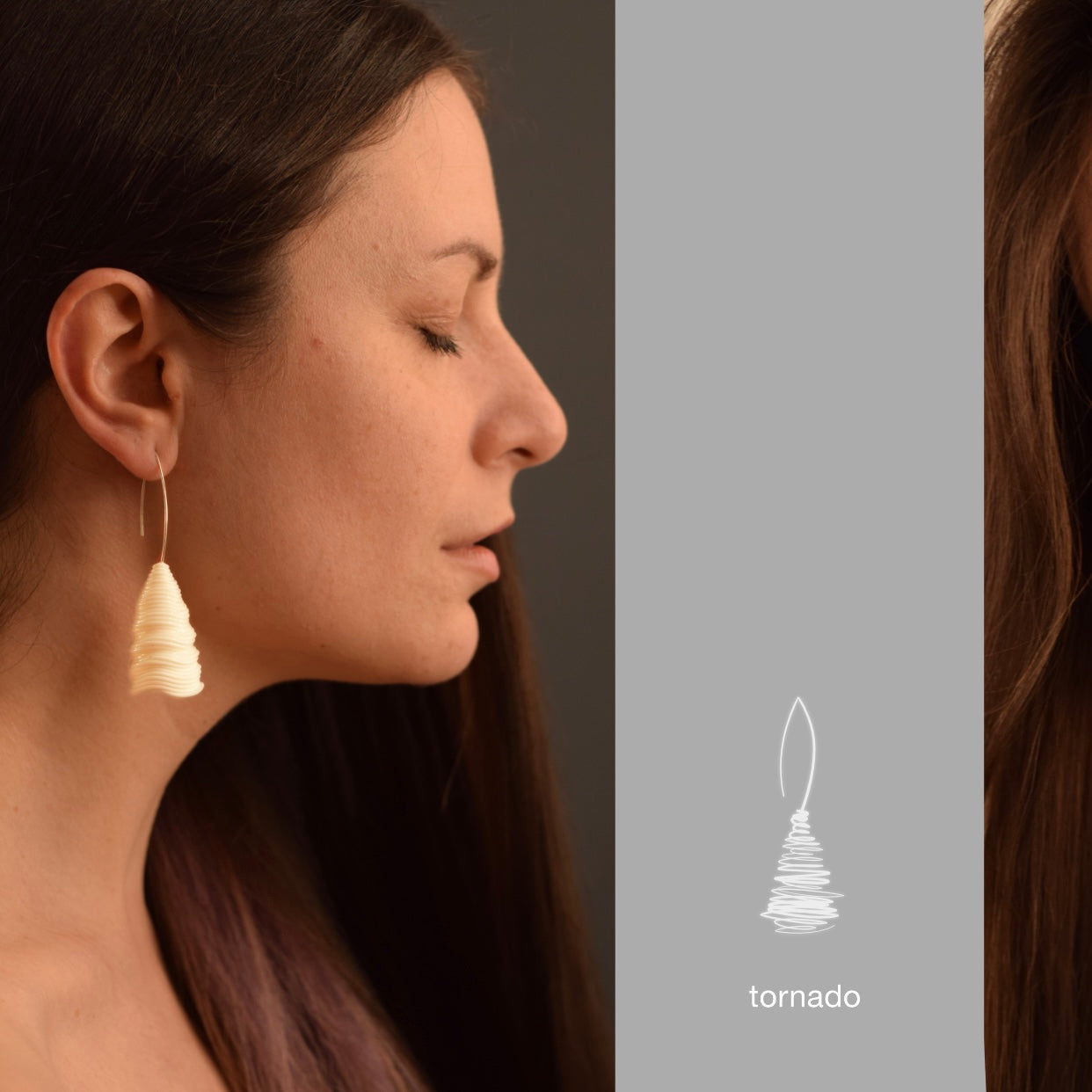 🔹🔹 Buy Tornado Earring Pair | Limited Edition Porcelain & Silver